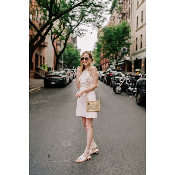 Lilly Pulitzer Pearl Shift‎ Paradise Tint Pink Metallic Gold Dress - Picture 3 of 15